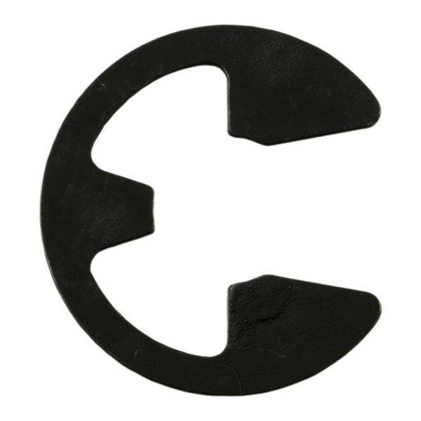 Midwest Fastener External-E Retaining Ring, Steel Black Phosphate Finish, 1/4 in Shaft Dia, 20 PK 70691